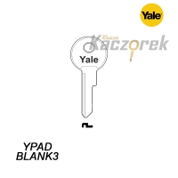 Mieszkaniowy 097 - klucz surowy mosiężny - Yale YPADBLANK 3